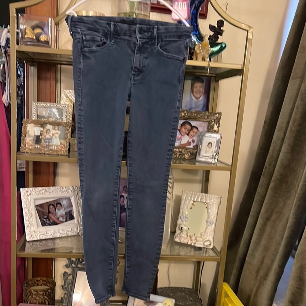Mother The Looker Second Chance Skinny Jeans Blue Denim Women's Size 25